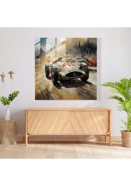 Spor Mercedes Cam Baskı - Adrenalin Dolu Duvar Tablosu - Mercedes, Heyecan, Adrenalin Dolu, Duvar Dekorasyonu, 30 x 30 cm