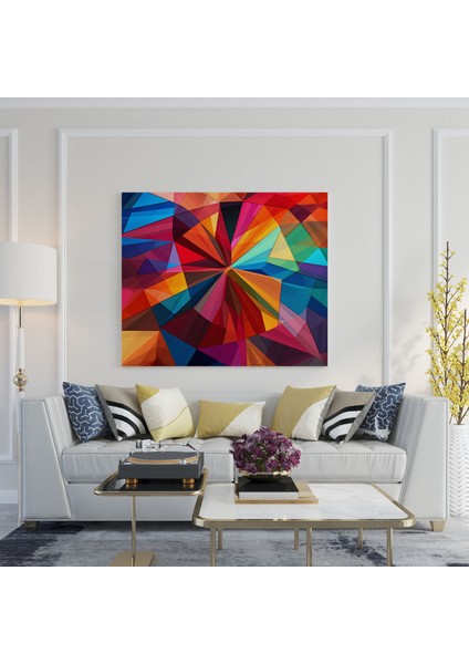 Anadolu Kanvas Tablo - Modern Mozaik - Anadolu, Kanvas Tablo, Geometrik Şekiller, Anadolu Mozaikleri, 30 x 30 cm modelleri