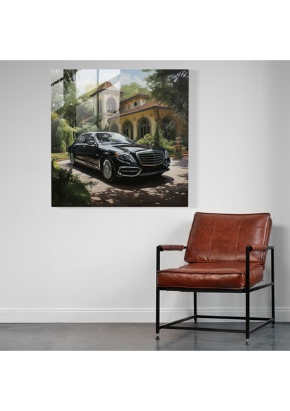 Mercedes Cam Baskı: Gerçekçi Lüks Malikane - Mercedes, Modern Sanat, Duvar Dekorasyonu, Lüks Malikane, 30 x 30 cm fiyatları