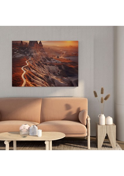 Anadolu Kanvas Tablo - Kapadokya Gündoğumu Duvar Tablosu - Anadolu, Kaya Oluşumları, Kanvas Tablo, Kanvas Tablo, 30 x 30 cm fiyatları