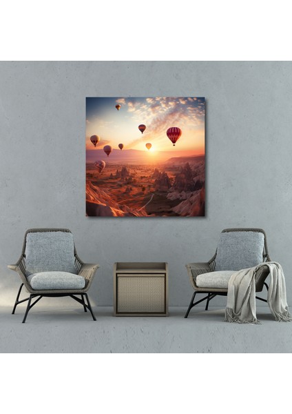 Anadolu Kanvas Tablo - Kapadokya Sıcak Hava Balonları - Anadolu, Ev Dekorasyonu, Kanvas Tablo, Anadolu, 30 x 30 cm modelleri