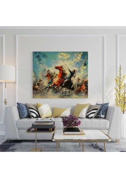 Efsanevi Savaşlar Kanvas Tablo, 30 x 30 cm fiyatları