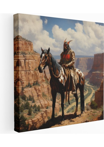 Görkemli Kanyon Şefi Kanvas Tablo, 30 x 30 cm