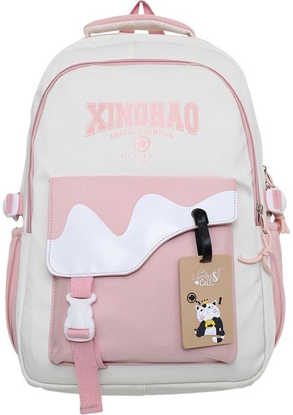 2024 Yeni Okul Çantası Büyük Kapasiteli Sırt Çantası Rahat Sevimli Büyük Kapasiteli Hafif Öğrenci Sırt Çantası (Yurt Dışından)