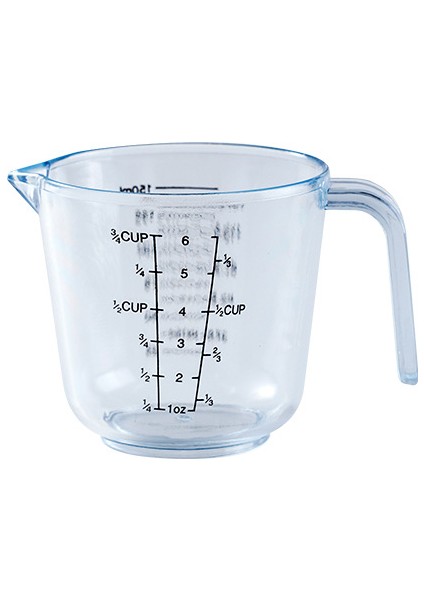 150ML Şeffaf 150/300/600/1000ML Ölçüm Kabı Şeffaf Ölçekli Mutfak Pişirme Araçları Mezun Dekantör Şişe Ağzı Abs Görsel Ölçekli Ölçüm Kabı (Yurt Dışından)