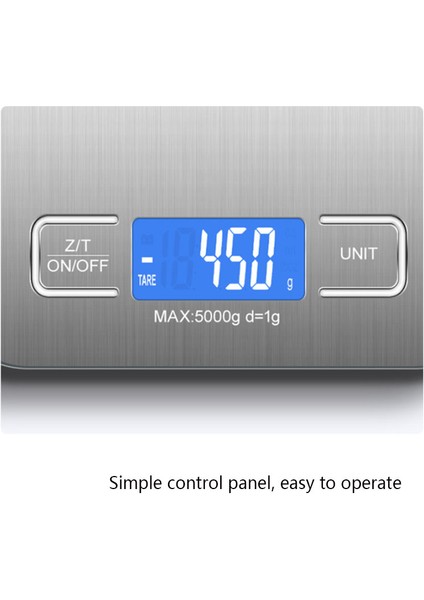 Açık Gri 5kg Mini LCD Dijital Gıda Mutfak Terazisi Ağırlık Çok Fonksiyonlu Tedbirler Aracı Pişirme Pişirme Hassas Mezuniyet Paslanmaz Çelik (Yurt Dışından) fırsatları