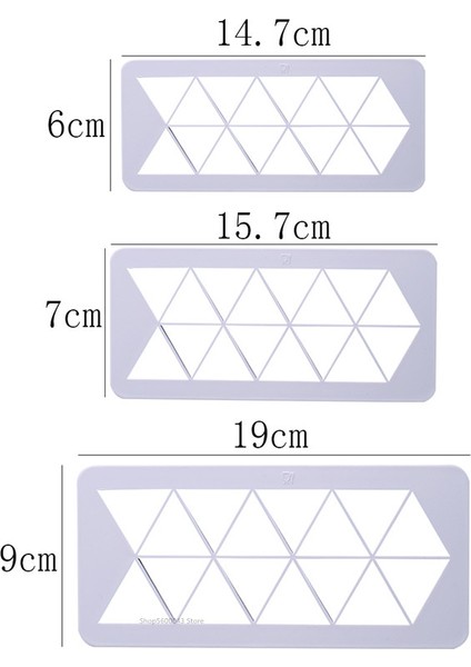 Square-3 Adet 3 Adet Polimer Kil Aracı Plastik Kesme Kalıpları Altıgen/yuvarlak/kare/balık Terazisi Geometrik Şekil Tasarımcısı Diy Küpe Çömlek Araçları (Yurt Dışından) indirimleri