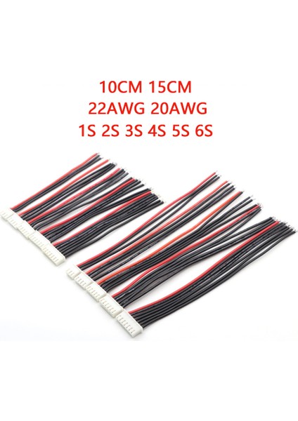 3s 10CM,22AGW 1 Adet Model Diy Aksesuarları 2S3S4S5S6S Lipo Pil Şarj Dengeleyici Fiş Hattı/tel/kurşun Konektörü 22/20AWG Jst-Xh Dengeleyici Kablo (Yurt Dışından)
