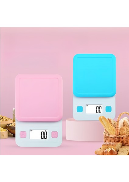 Mavi 5kg 0.5g Sevimli Stil Mutfak Terazisi, Pembe / Mavi Isteğe Bağlı, Pişirme Için Taşınabilir Ev Gıda Ölçeği, Kek, Gıda Tartı, Hd Ekran (Yurt Dışından) fırsatları