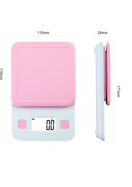 Mavi 5kg 0.5g Sevimli Stil Mutfak Terazisi, Pembe / Mavi Isteğe Bağlı, Pişirme Için Taşınabilir Ev Gıda Ölçeği, Kek, Gıda Tartı, Hd Ekran (Yurt Dışından) indirimleri