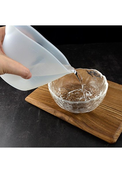 250ML-1 Adet Pembe Silikon Ölçüm Kabı Şeffaf Ölçekli Diy Mutfak Pişirme Epoksi Silikon Reçine Takı Yapımı Araçları 30/50/100/125/500ML (Yurt Dışından)