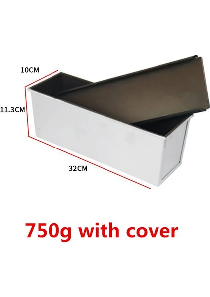 750G Kapaklı Siyah Yapışmaz Ekmek Somunu Köfte Tavası Kapaklı Kutu Ütü Tost Kalıbı Mutfak Pişirme Gereçleri Ekmek Somunu Pate Tost Kek Pişirme Aleti (Yurt Dışından)