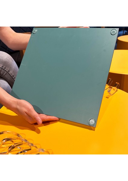 Ayna Xox Oyun Tahtası | Tic Tac Toe Cam Dekor Tablası | Düz Ayna | 30CM x 30CM fırsatları