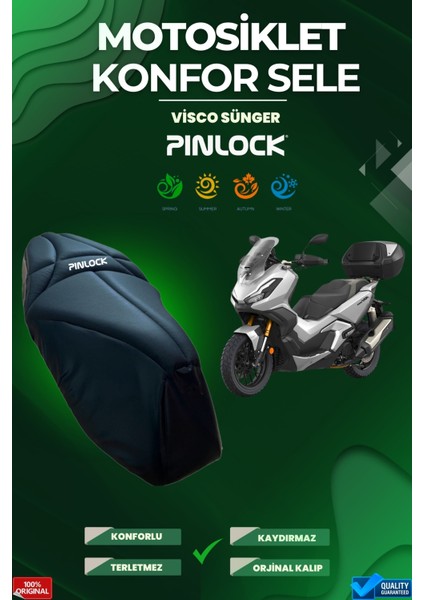 Honda Pcx Motosiklet Konfor Sele ve Koltuk Kılıfı Visco Sponge