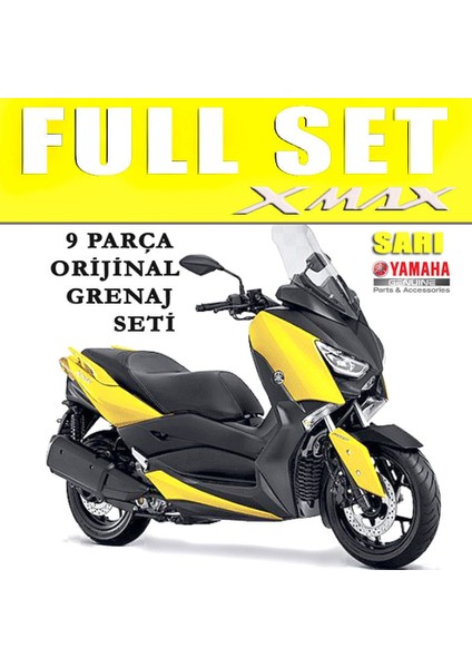 Xmax 125/250/300/400 2018-2022 Orijinal Grenaj Seti Sarı 9 Parça