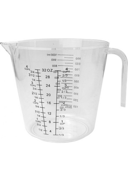 1000 ml 300/600/1000 ml Ölçme Kabı Şeffaf Isıya Dayanıklı Plastik Süt Su Ölçeği Ölçme Kavanozu Mikrodalga Fırın Aleti Pişirme Için (Yurt Dışından)