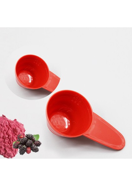 Kırmızı 2 Adet Plastik Ölçüm Kaşığı Ölçekli Kahve Kaşığı Mutfak Pişirme Gereçleri Süt Tozu Kaşık (Yurt Dışından) indirimleri