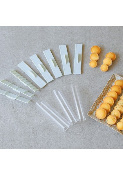 8 Parça Abs Pastic Bisküvi Kek Açma Kalıbı Dereceli Ölçek Denge Cetvelifondant Sır Süsleme Aracı Pasta Fırın Aksesuarları (Yurt Dışından) fiyatları