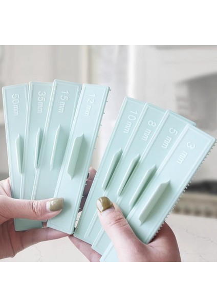 8 Parça Abs Pastic Bisküvi Kek Açma Kalıbı Dereceli Ölçek Denge Cetvelifondant Sır Süsleme Aracı Pasta Fırın Aksesuarları (Yurt Dışından) fırsatları