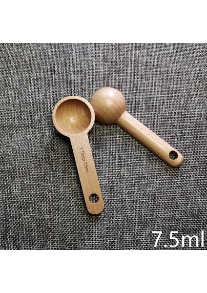 A-7.5ml Ahşap Ölçüm Kaşığı Mutfak Ölçüm Kaşıkları Çay Kahve Çekirdekleri Kepçe Şeker Baharat Ölçü Kaşığı Ev Pişirme Ölçme Araçları (Yurt Dışından)