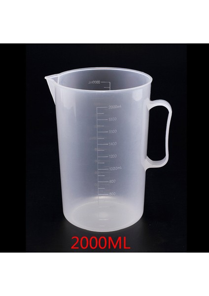 2000 ml 250/500/1000/2000/5000ML Şeffaf Plastik Ölçü Bardak Çift Terazi Bardak Sıvı Ölçü Fincan Mutfak Sıvı Numune Ölçü Aracı (Yurt Dışından)