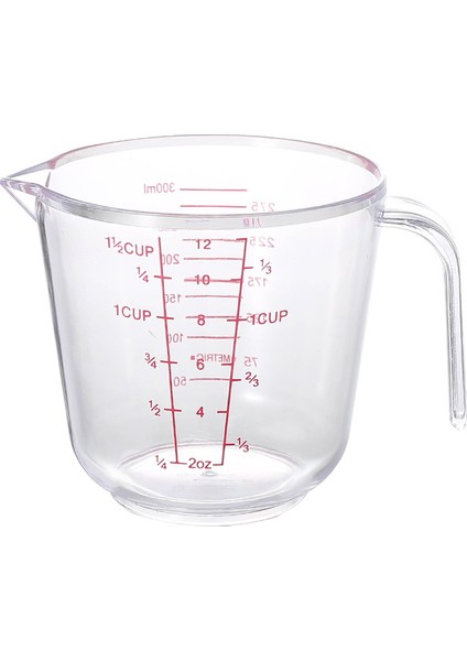 300ML ve 600M Saplı ve Dökme Borulu 2 Adet Plastik Ölçüm Kabı Seti, Kaymaz Sap ve Pişirme Pişirme Için Kalın Ölçümler 300ML 600ML (Yurt Dışından) fırsatları