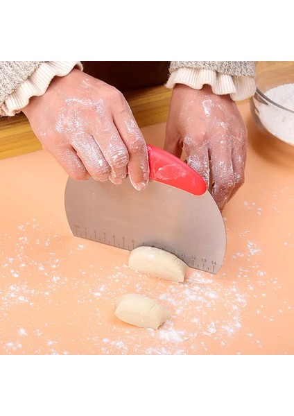 Yeşil 1 Adet Paslanmaz Çelik Pasta Kesici Un Pasta Kazıyıcı Doğrayıcı Ölçek Hamur Pizza Kesici Rahat Saplı Mutfak Pişirme Araçları (Yurt Dışından) modelleri