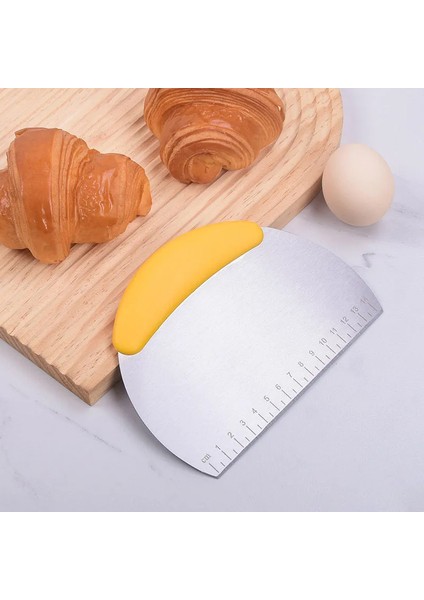 Yeşil 1 Adet Paslanmaz Çelik Pasta Kesici Un Pasta Kazıyıcı Doğrayıcı Ölçek Hamur Pizza Kesici Rahat Saplı Mutfak Pişirme Araçları (Yurt Dışından) fırsatları
