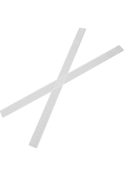 Kalınlık 0.3 cm 2 Adet Çerez Denge Cetvel Oklava Ölçüm Kalınlığı Ölçeği Cetvel Pişirme Kurabiye Eşitleyici Ölçme Hamur Düzeltme (Yurt Dışından)