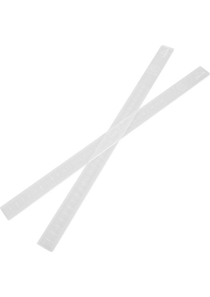 Kalınlık 0.3 cm 2 Adet Çerez Denge Cetvel Oklava Ölçüm Kalınlığı Ölçeği Cetvel Pişirme Kurabiye Eşitleyici Ölçme Hamur Düzeltme (Yurt Dışından)