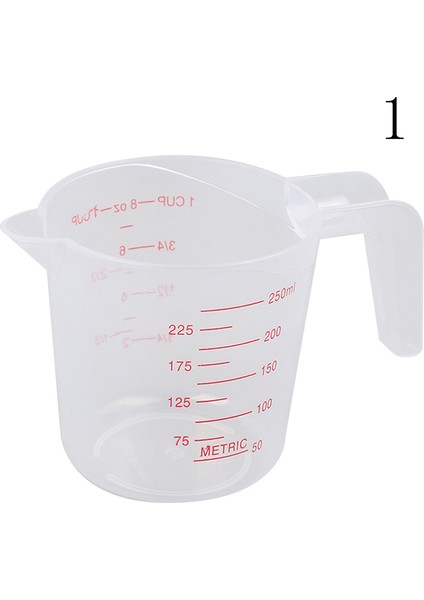 250ML-A1 150/300/600ML Plastik Ölçüm Kabılaboratuvar Bardak Dereceli Bardak Su Ölçeği Şişe Mutfak Pişirme Malzemeleri Ölçüm Aracı (Yurt Dışından)