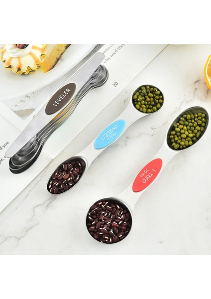 Siyah 8 Parçalı Set Manyetik Emme Paslanmaz Çelik Renk Çift Kafalı Ölçme Kaşığı 9 Parçalı Baharat Kaşığı Seti Pişirme Terazisi Ölçme Kaşığı (Yurt Dışından) fırsatları