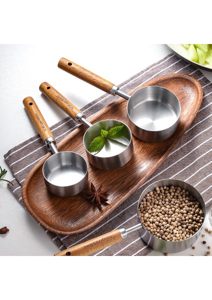 4 Adet Gül Büyük 4/8 Adet Mutfak Pişirme Araçları Bakeware Ölçme Aletleri ve Terazi Seti Paslanmaz Çelik Ölçüm Bardak ve Ahşap Saplı Kaşıklar (Yurt Dışından) modelleri