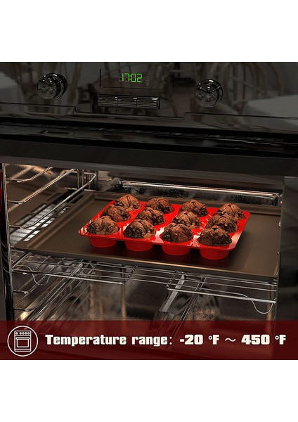 24 Kırmızı Silikon Muffin Kalıbı Mini Kek Yapıcı 6 ve 12 Bardak Ev Yapımı Qukiches Frittata Muffinler Tepsi Kalıbı Pişirme Gereçleri Araçları (Yurt Dışından) fırsatları