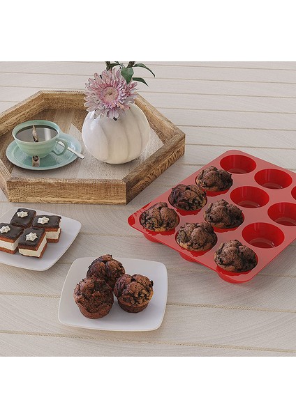 24 Kırmızı Silikon Muffin Kalıbı Mini Kek Yapıcı 6 ve 12 Bardak Ev Yapımı Qukiches Frittata Muffinler Tepsi Kalıbı Pişirme Gereçleri Araçları (Yurt Dışından) indirimleri