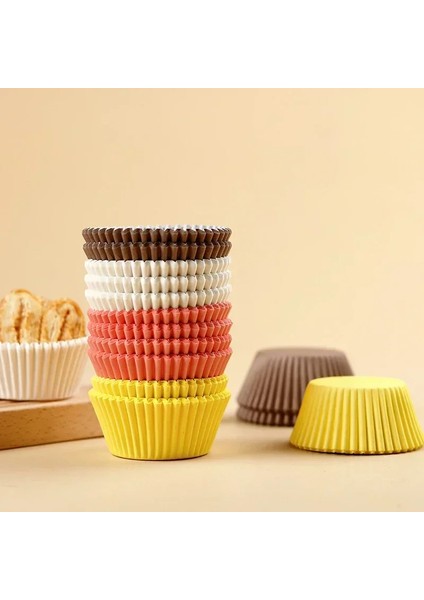 A01 50 Adet 50/100 Adet Muffin Cupcakes Pasta Aksesuarları Tek Kullanımlık Yağ Geçirmez Kek Fincan Kalıbı Fırında Tatlılar Cupcake Gömlekleri Bakeware (Yurt Dışından) fırsatları