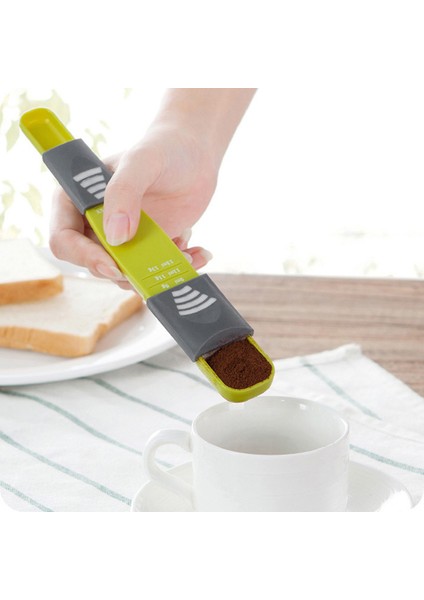 Çift Uçlu Sekiz Tezgah Ayarlanabilir Ölçekli Ölçüm Kaşığı Toz Ölçme Araçları Mutfak Bakeware Aksesuarları (Yurt Dışından) fiyatları