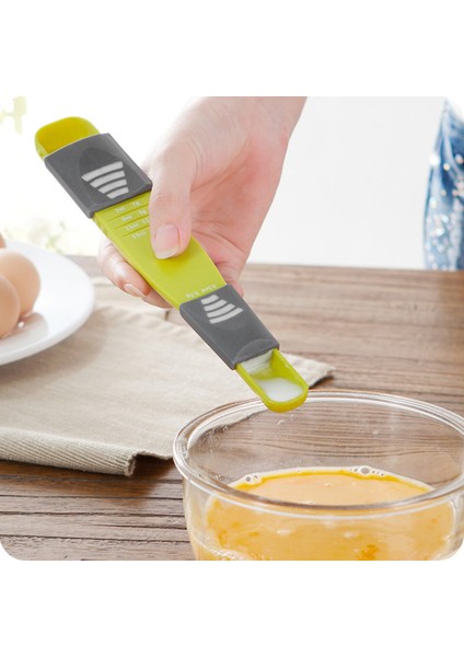 Çift Uçlu Sekiz Tezgah Ayarlanabilir Ölçekli Ölçüm Kaşığı Toz Ölçme Araçları Mutfak Bakeware Aksesuarları (Yurt Dışından) modelleri