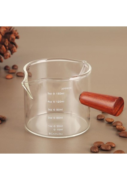 Şeffaf Ölçekli Cam Ölçüm Kabı ile 75ML Dekantör Ağzı Süt Sürahisi Şeffaf Dayanıklı Ölçü Kupa Mutfak Pişirme Araçları Espresso Ölçüm Kabı (Yurt Dışından)