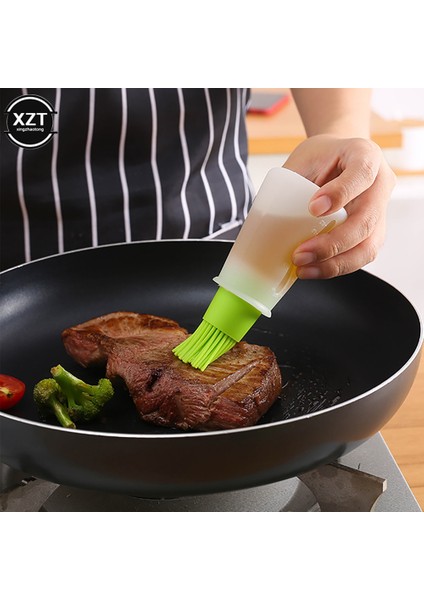 Kırmızı Barbekü Yağı Şişesi Silikon Fırçalı Taşınabilir Baharat Sos Fırçası Ölçekli Yağlayıcı Şişe Barbekü Mutfak Izgara Kızartma Aracı (Yurt Dışından) fiyatları