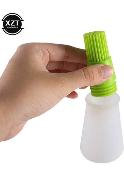 Kırmızı Barbekü Yağı Şişesi Silikon Fırçalı Taşınabilir Baharat Sos Fırçası Ölçekli Yağlayıcı Şişe Barbekü Mutfak Izgara Kızartma Aracı (Yurt Dışından) modelleri