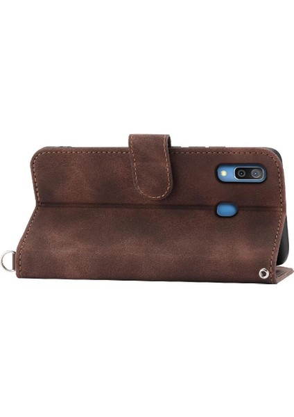 Samsung Galaxy A30 Bileklik Kabartmalı Darbeye Dayanıklı Çoklu Için Flip Case (Yurt Dışından) fırsatları