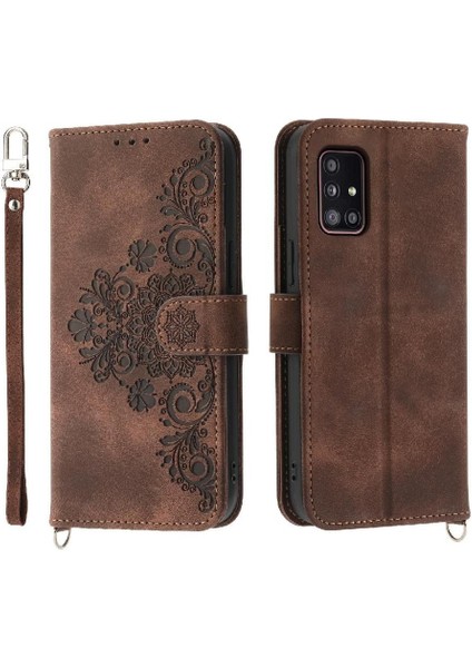Samsung Galaxy A51 5g Kabartmalı Çoklu Kredi Kartı Yuvaları Için Flip Case (Yurt Dışından)
