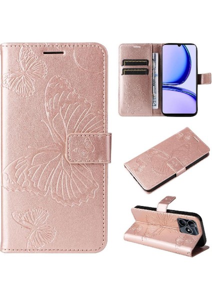 Realme C53 Manyetik Kapak Flip Kickstand Için Flip Case Kart Yuvası ile Pu (Yurt Dışından) fiyatları
