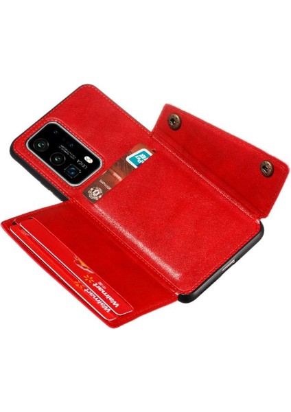 Huawei P40 Pro Kickstand Buit Için Cüzdan Kılıf Demir Cüzdan Kılıf Kartı (Yurt Dışından) fırsatları