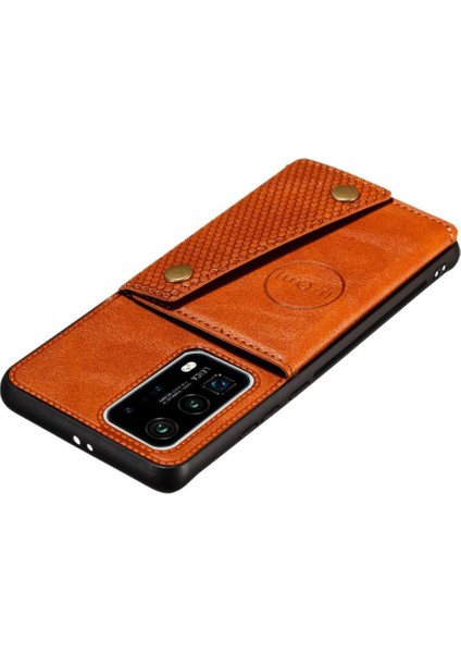 Cüzdan Kılıf Için Huawei P40 Buit Demir Kart Tutucu Cüzdan Kılıf Darbeye (Yurt Dışından) fırsatları