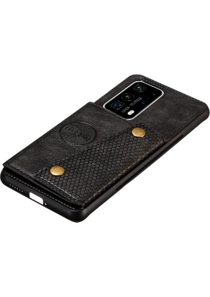 Cüzdan Kılıf Için Huawei P40 Buit Demir Kart Tutucu Cüzdan Kılıf Darbeye (Yurt Dışından) fırsatları