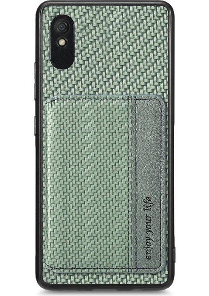 Xiaomi Redmi 9A Manyetik Kart Tutucu Rfıd Engelleme Için Kılıf Komple Standı (Yurt Dışından)