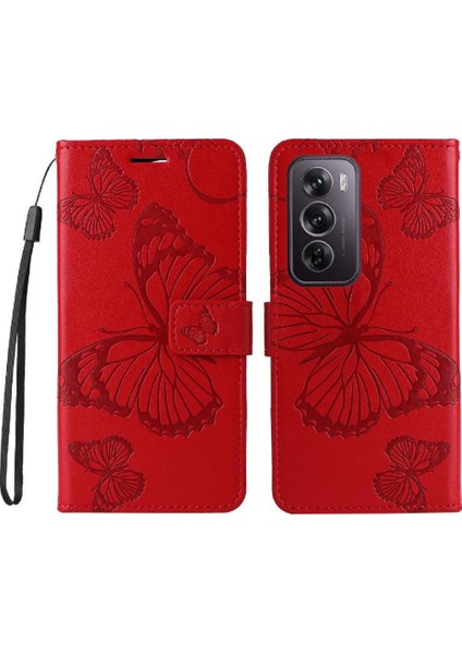 Oppo Için Kılıf Card 12 Pro 5g Flip Kickstand Pu Deri Kart Yuvası ile (Yurt Dışından)
