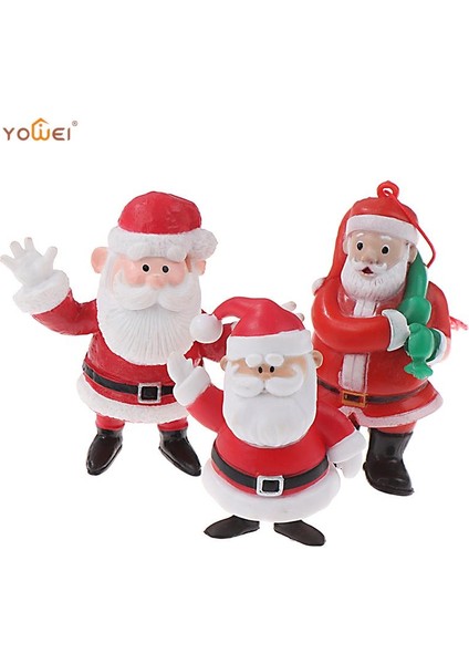 Style3 A3 Mini Reçine Noel Dekorasyon Noel Baba Kardan Adam Ağacı Mikro Peyzaj Modeli Diy Minyatür Bahçe Figürleri Ev Dekorasyon (Yurt Dışından) fiyatları